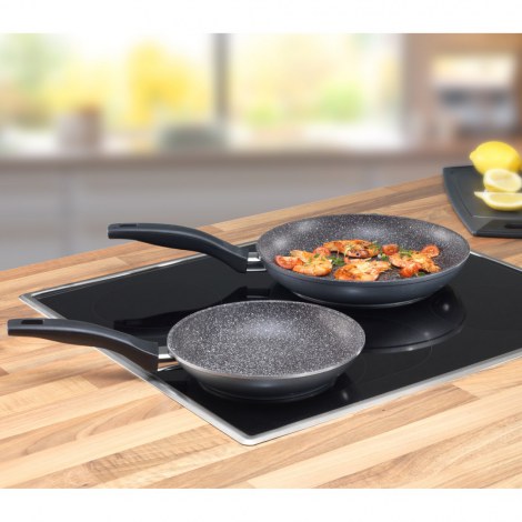 Stoneline | 10640 | Pan Set of 2 | Frying | Diameter 20/26 cm | Suitable for induction hob | Fixed handle | Anthracite - 7